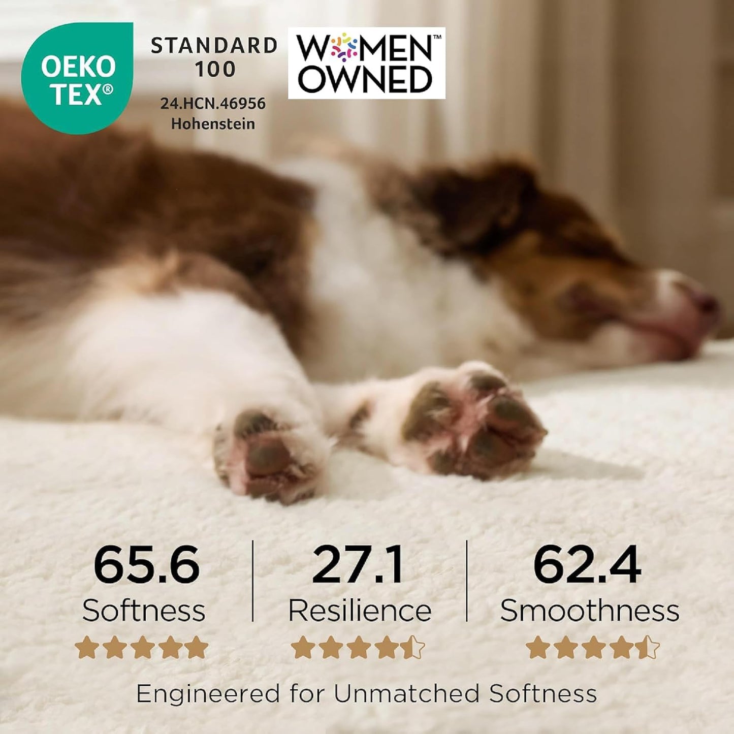XL Dog Bed, Extra Large Pet Bed with Comfy Sherpa,44X32In Grey | Orthopedic Egg Crate Foam,Comfort Support Flat Rectangle Pet Mat,Non-Slip Bottom,Removable Cover,For Extra Pet up to 80 Lbs